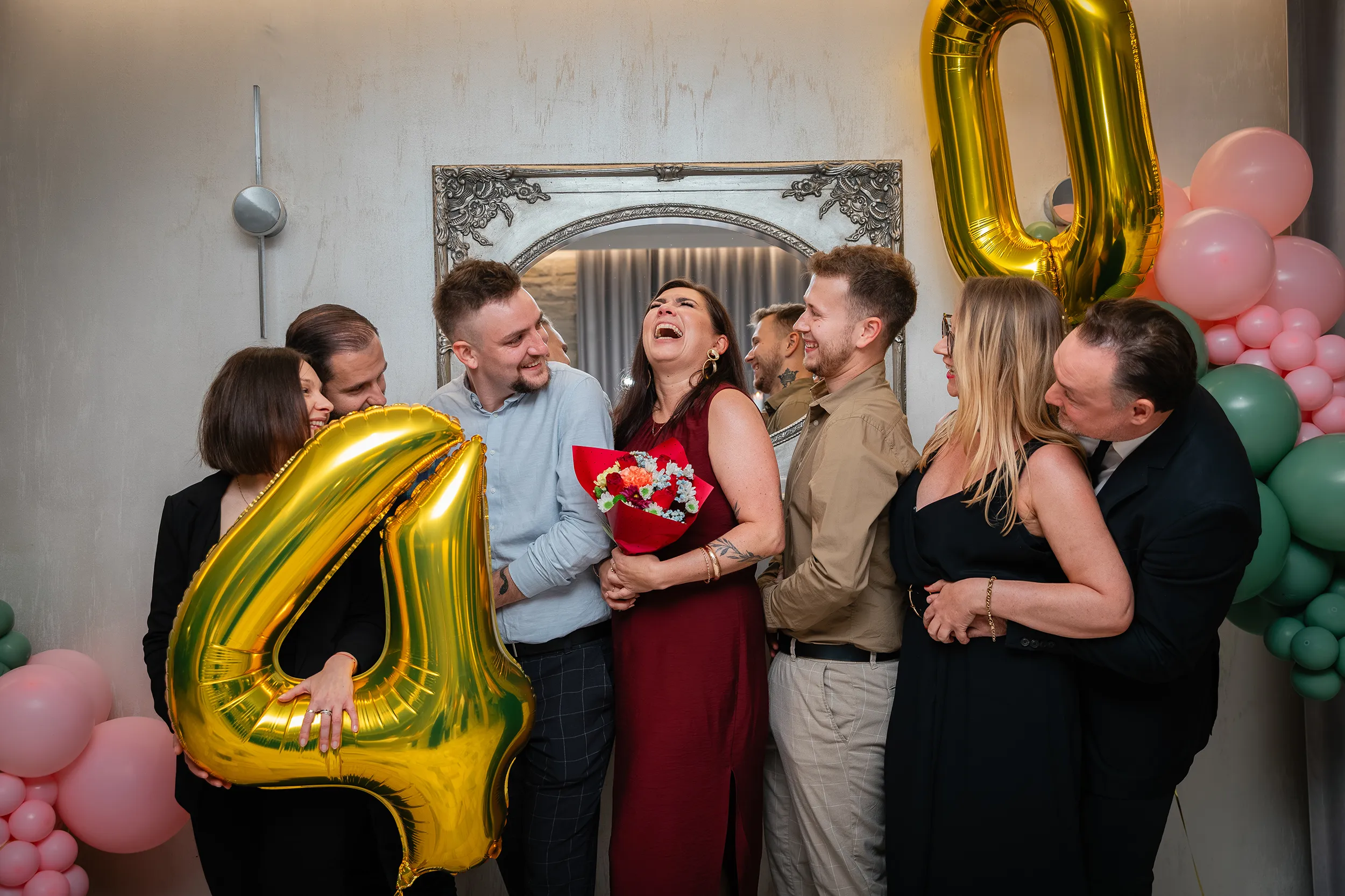 Zdjęcia z imprezy urodzinowej - fotograf na jubileusz Łódź - 40. urodziny Wioli