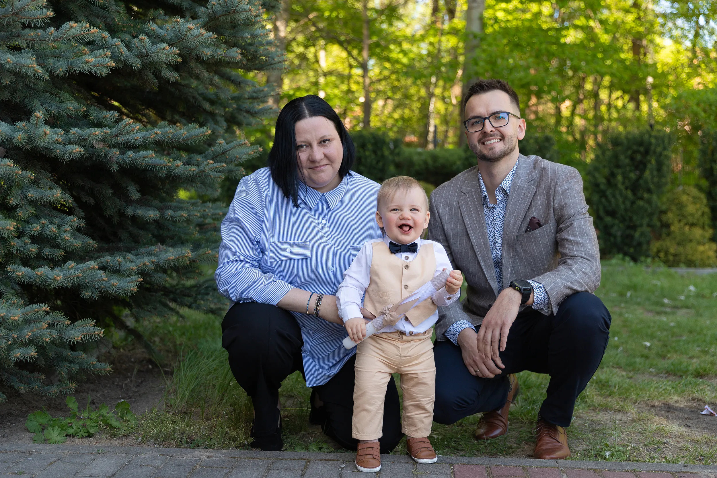 Zdjęcia z chrztu świętego Eryka - fotograf na chrzest Łódź - fotografia chrzcielna