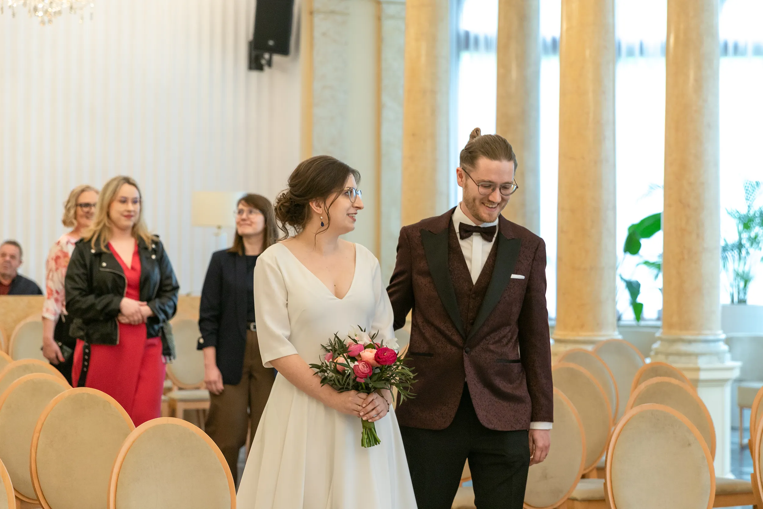 Moment przed ceremonią - reportaż ślubny Zgierz