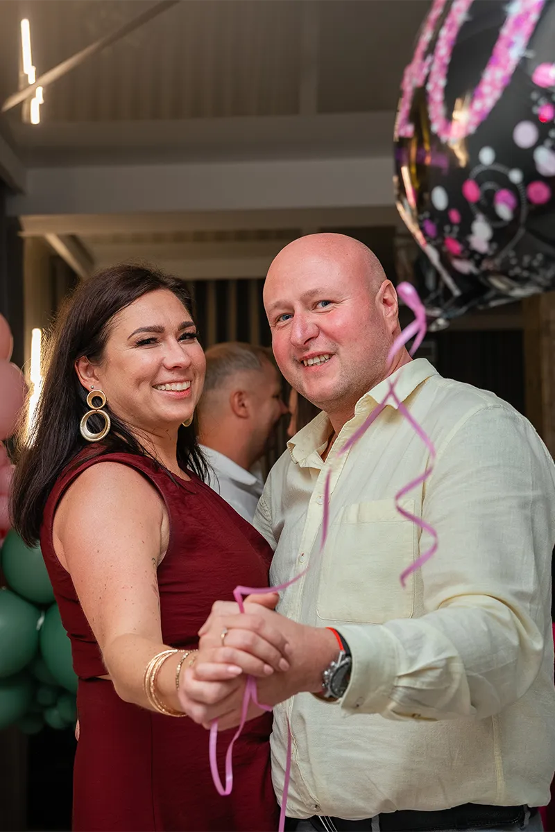 Reportaż z 40. urodzin Wioli - fotograf na jubileusz Łódź - fotograf na 40 urodziny